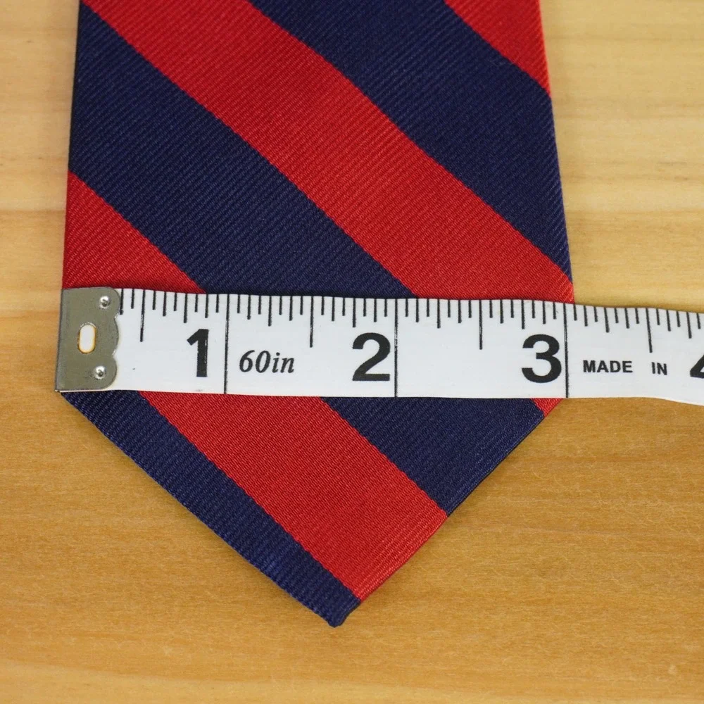 Polo Ralph Lauren Tie Kids Red Navy Blue Striped Silk Italian Classic Preppy